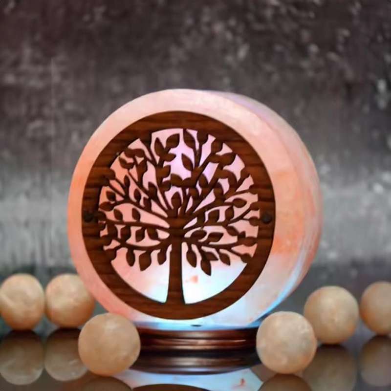 Mini Himalayan Salt Stone Lamp Multi Colour