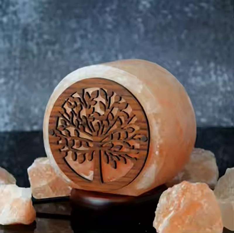 Mini Himalayan Salt Stone Lamp Multi Colour