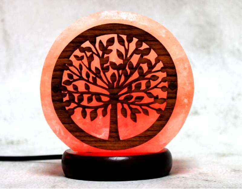 Mini Himalayan Salt Stone Lamp Multi Colour