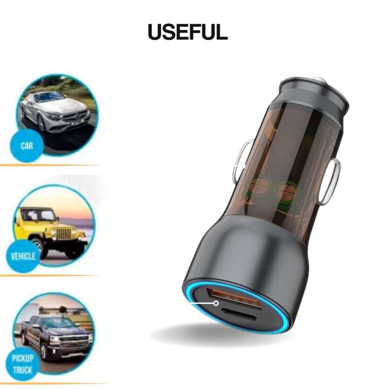 60W Dual Port Car Charger