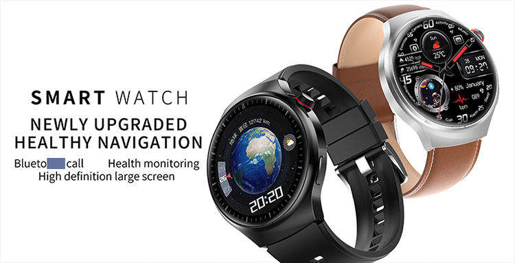 Round Smart Watch + 3 Straps