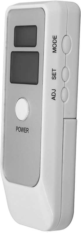 Dual LCD Alcohol Tester With Clock