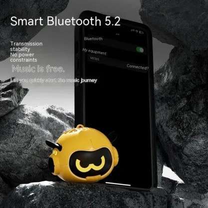 Mini Robot Head Bluetooth Speaker