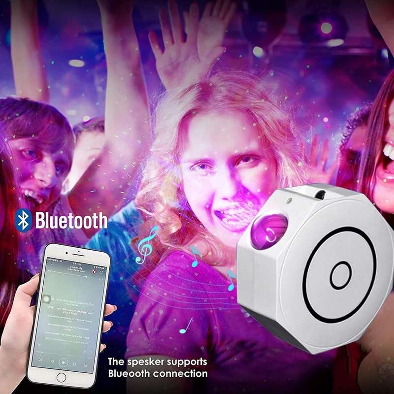 Bluetooth Octagon Projector Night Light