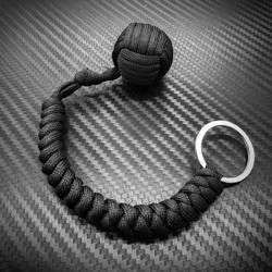 Monkey Fist Ball Bearing Paracord Sling Baton