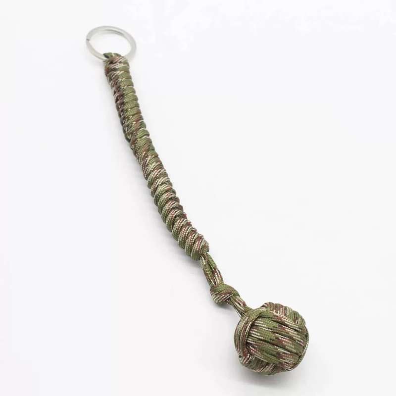 Monkey Fist Ball Bearing Paracord Sling Baton