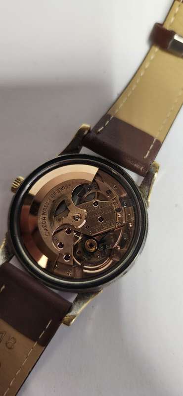 1960`s Omega Constellation Automatic Men`s watch Pie Pan 14k Gold & Stainless Steel as per photo