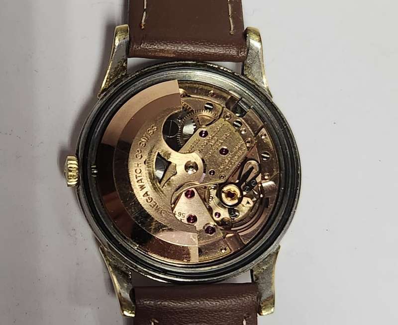 1960`s Omega Constellation Automatic Men`s watch Pie Pan 14k Gold & Stainless Steel as per photo