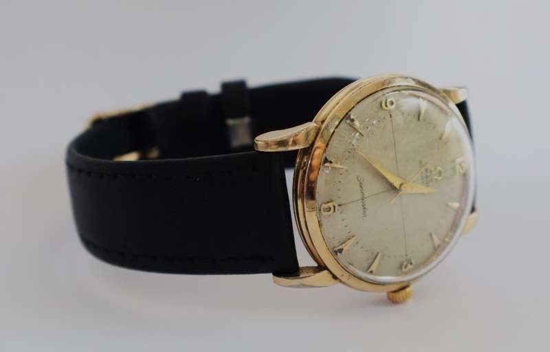 Omega Seamaster Vintage Gold Plated Men`s Watch, Working as per photo