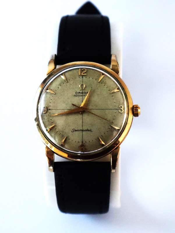 Omega Seamaster Vintage Gold Plated Men`s Watch, Working as per photo