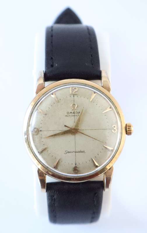 Omega Seamaster Vintage Gold Plated Men`s Watch, Working as per photo