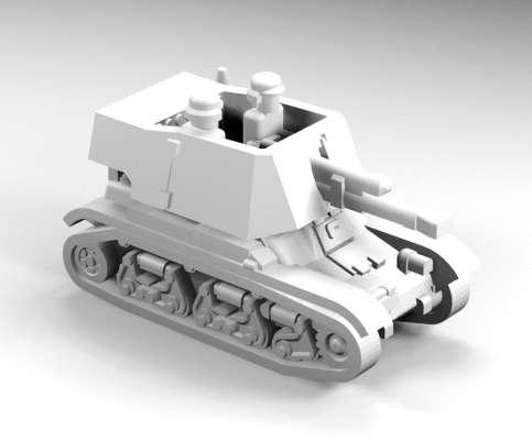 1:160 Scale - 4.7cm Pak (t) auf Pz 35R (f)