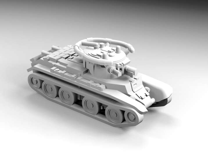 1:200 Scale - BT-7 - 1937 - With BT-7Ar Turret