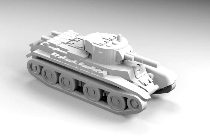 1:160 Scale - BT-7 - 1937 - With BT7 1936 Turret