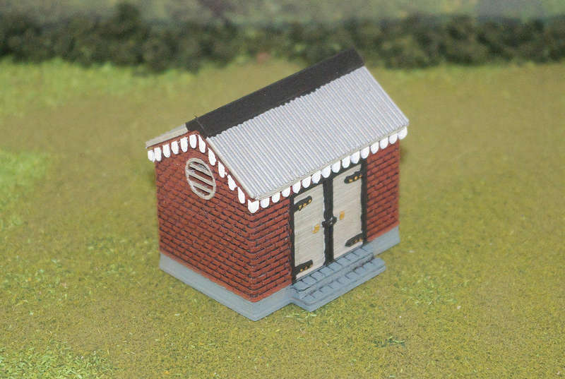 1:56 Scale - Storage Shed - Brick - Plain Base