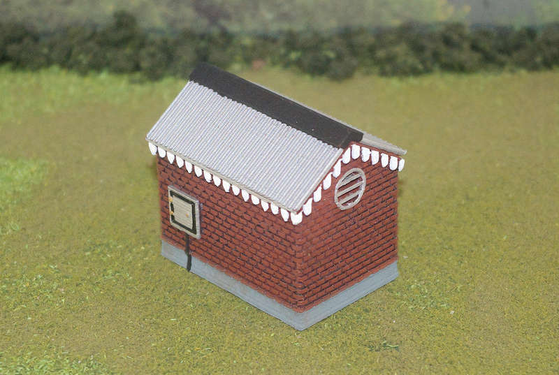 1:56 Scale - Storage Shed - Brick - Plain Base