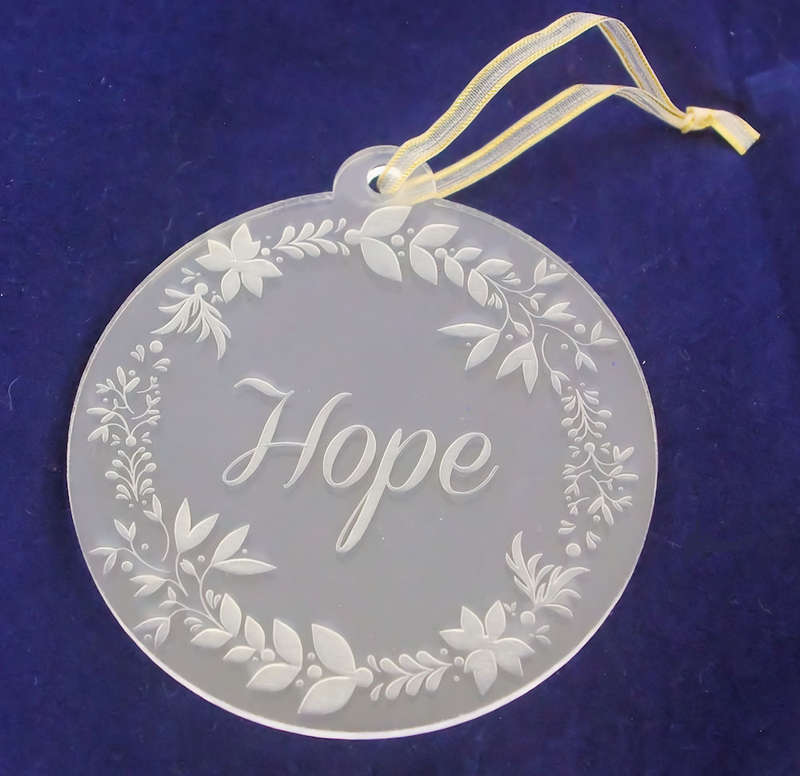Christmas Decoration - Circle With Hope
