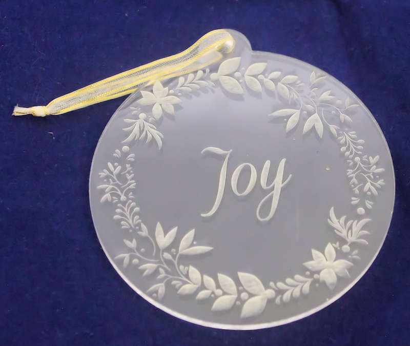 Christmas Decoration - Circle With Joy