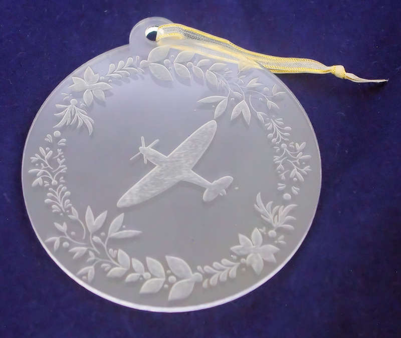 Christmas Decoration - Circle With Spitfire