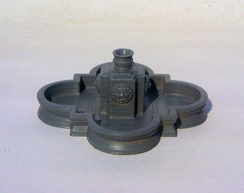 1/56 (28mm) Scale - Clover Fountain - Pillar Lion