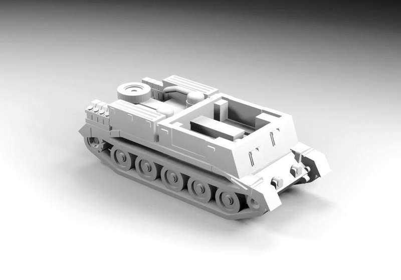 1:200 Scale - Crusader Gun Tractor