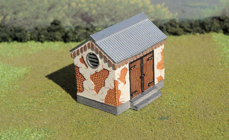 1/56 (28mm) Scale - Dilapidated Storage Shed - Plain Base