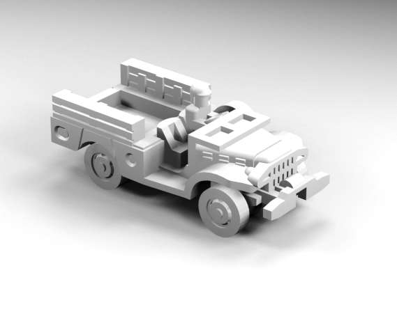 1:200 Scale - Dodge WC52 - Open - Window Down
