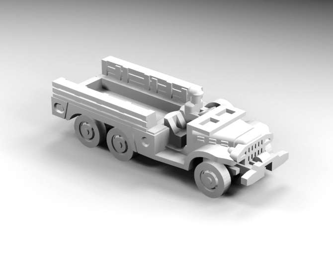 1:160 Scale - Dodge WC63 - Open - Window Down