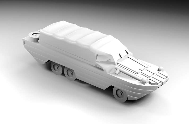 1:160 Scale - DUKW - Closed Top