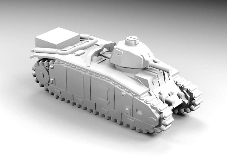 1:200 Scale - Flammwagen auf Pz B-2(f) - With German Turret