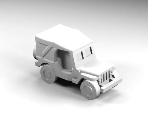 1:200 Scale - Jeep - Closed