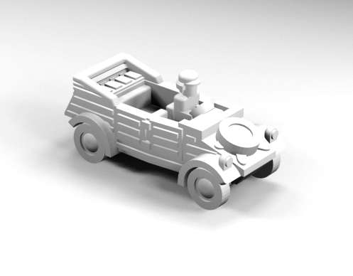1:160 Scale - Kubelwagen - Open