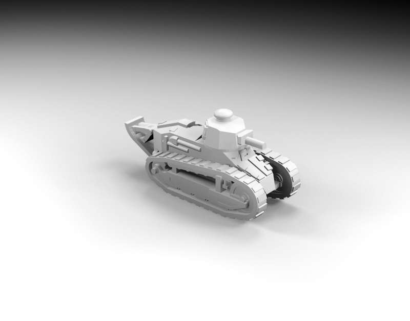 1:72 Scale - M1917 - 6T - MG Turret