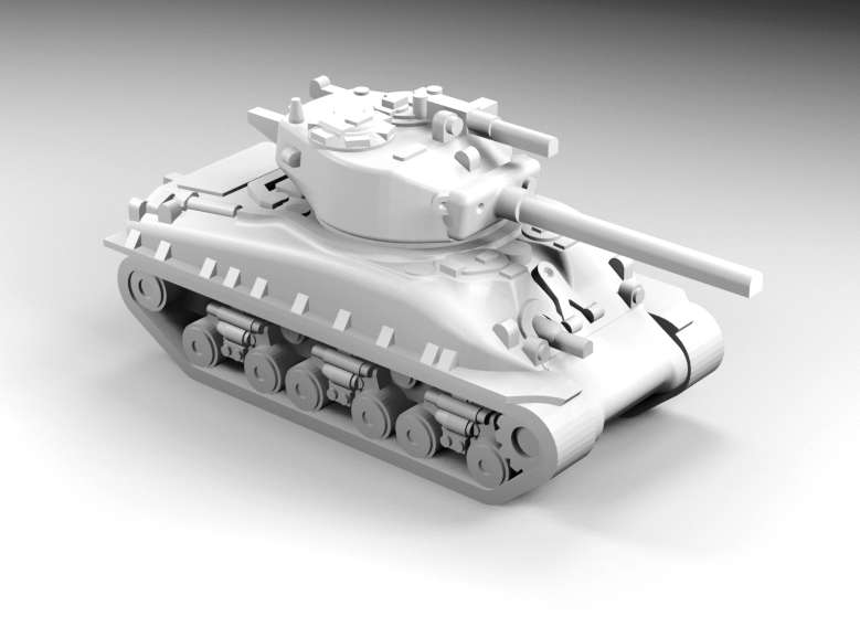 1:160 Scale - M4A1 - 76W HVSS - With M4A1-76 Turret - MG