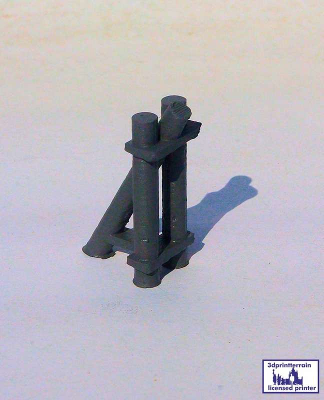1/72 Scale - Normandy Harbour - Mooring Post (5 Pack)