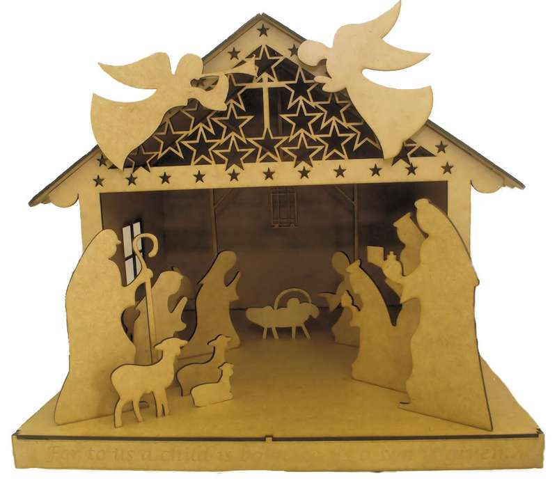 Laser Cut - Nativity Scene Kit