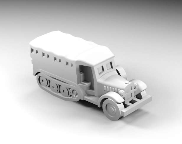 1:160 Scale - PZInz 222 - Closed
