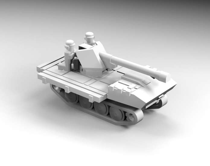 1:144 Scale - Pak 40 auf RSO