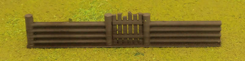 1:72 Scale - Palisade With Gate (4 Pack)