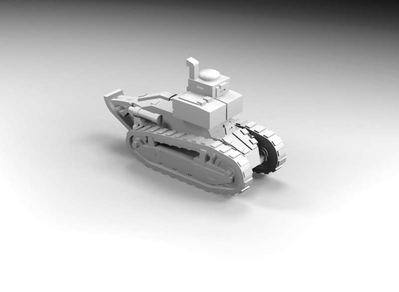 1:87 Scale - Renault FT 17 - Tail - TSF