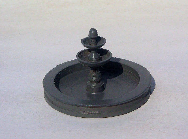 1/56 (28mm) Scale - Round Fountain - Pillar Classic