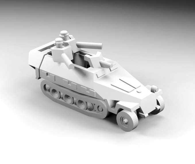 1:200 Scale - SDKFZ 251 - D16