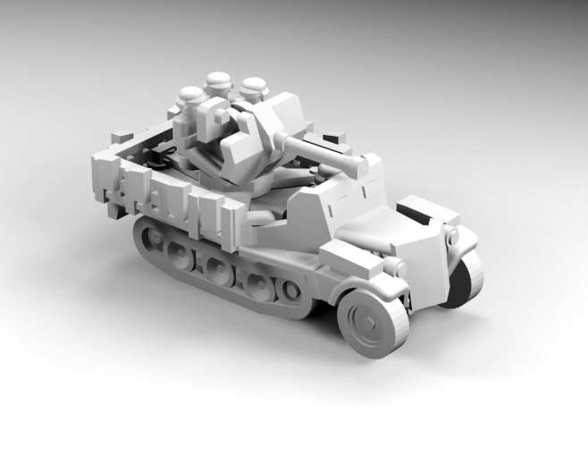1:160 Scale - SDKFZ 10-4 - Armour - Sides Folded