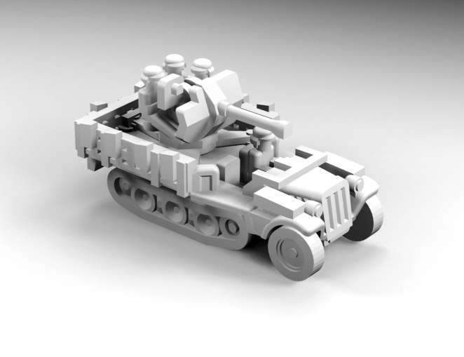 1:200 Scale - SDKFZ 10-4 - Sides Folded