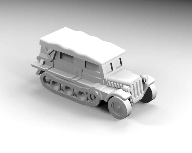 1:200 Scale - SDKFZ 10 ausf B - Full Closed