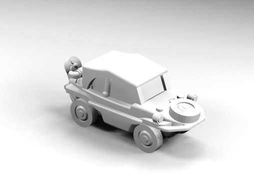 1:160 Scale - Schwimmwagen - Closed