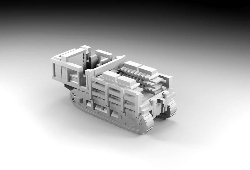 1:100 Scale - St Chamond Tractor