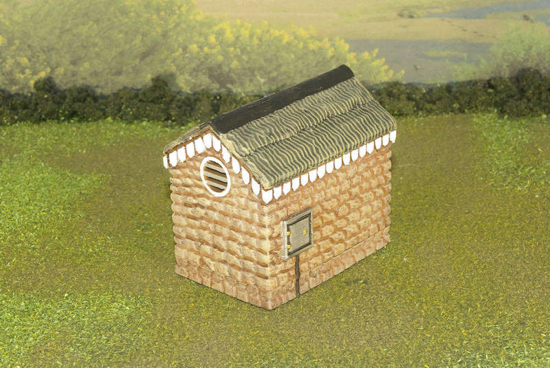 1:35 Scale - Storage Shed - Stone - Stone Base