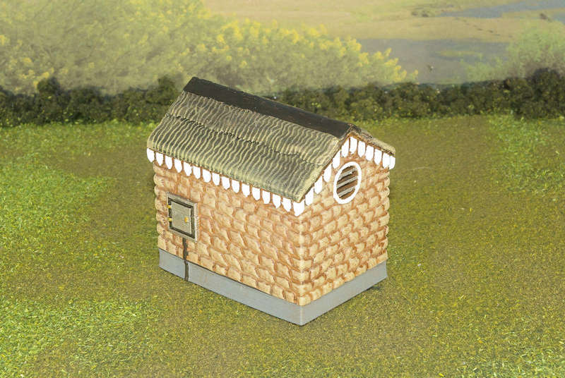 1:35 Scale - Storage Shed - Stone - Plain Base
