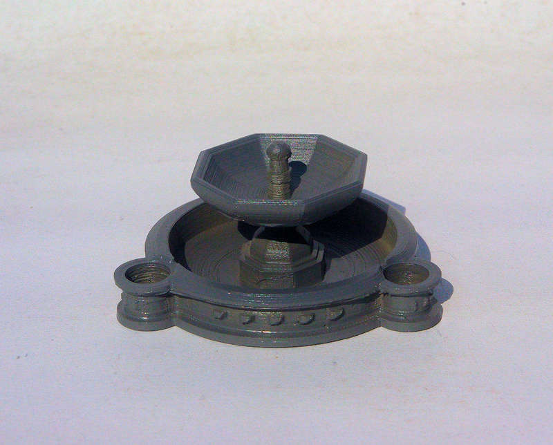 1/56 (28mm) Scale - Trio Fountain - Pillar Octagon